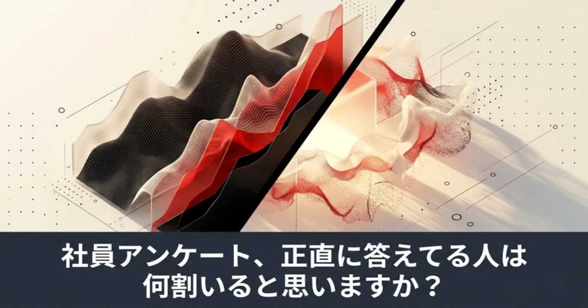 社員アンケート、正直に答えてる人は何割いると思いますか？