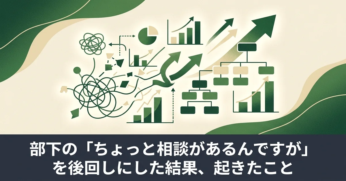 部下の「ちょっと相談があるんですが」を後回しにした結果、起きたこと